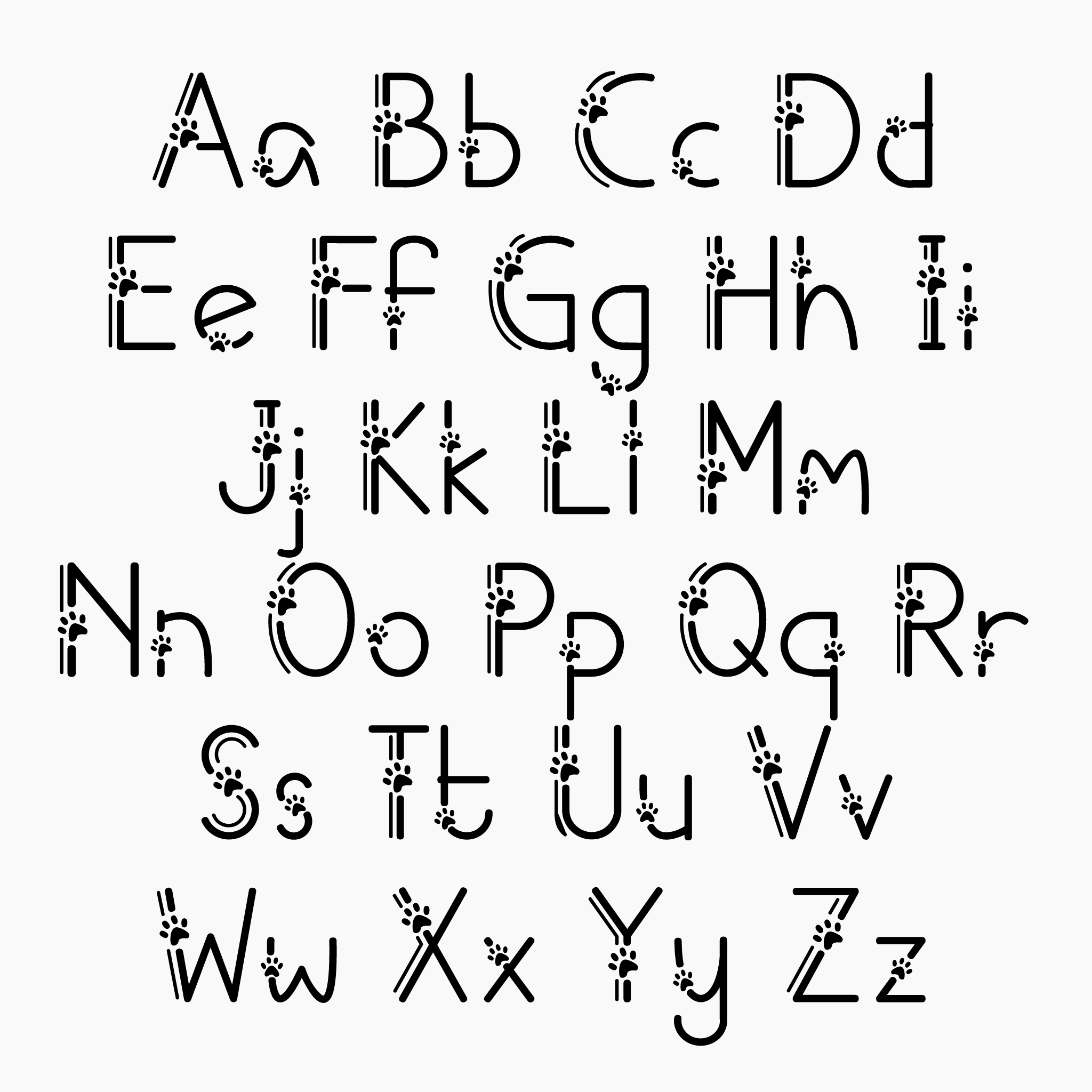 Paw paw all font Paw paw all font