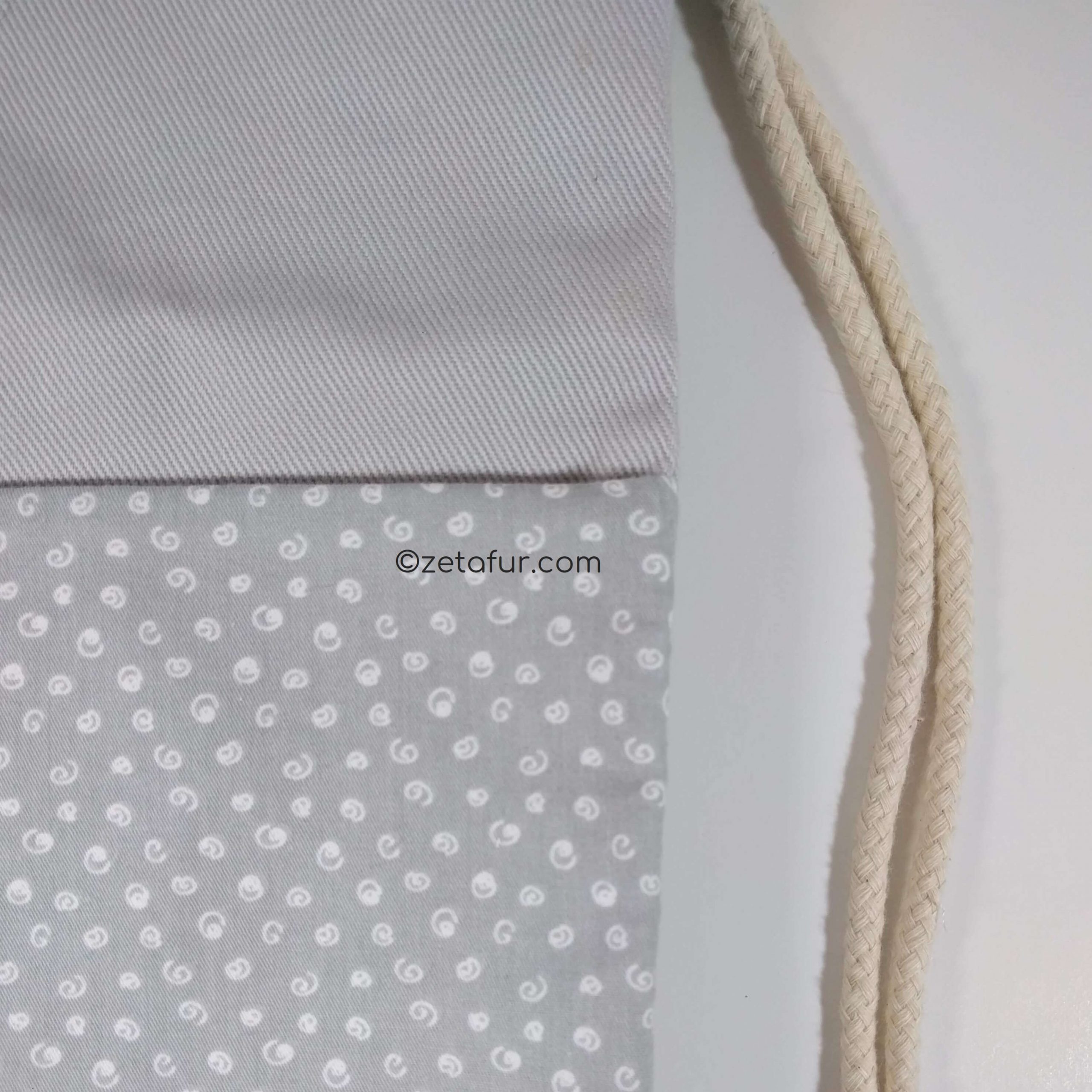 string bag gray