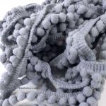 Gray light small pompom