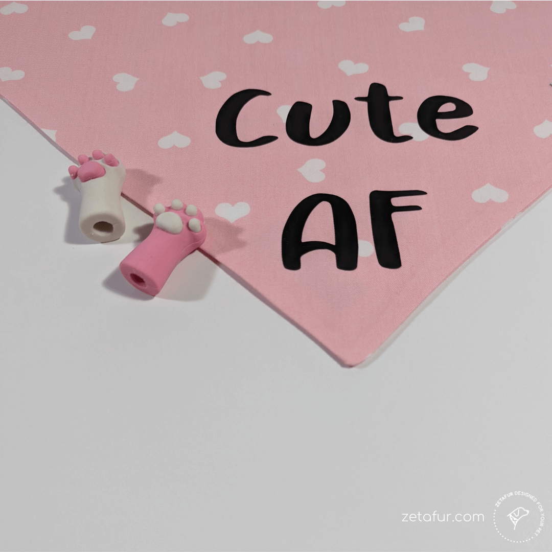 cute af hearts cotton bandana cute af hearts cotton bandana