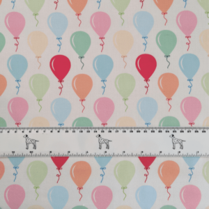 birthday balloon fabric 100% cotton