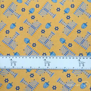 Hanukkah ZETAFUR FABRIC 100% cotton
