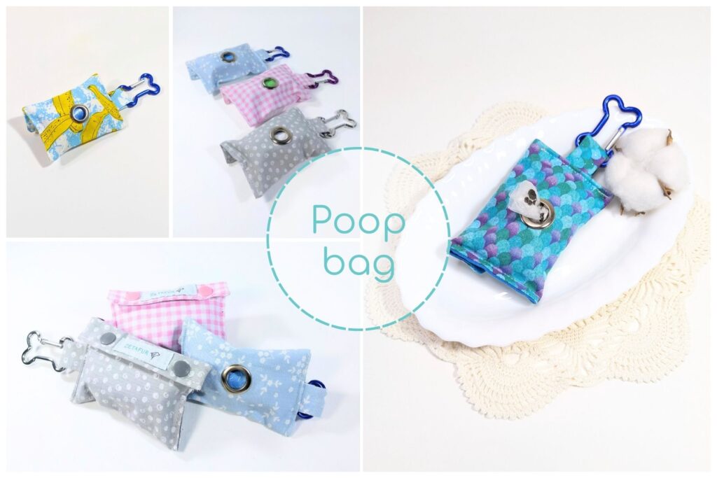 Poop bag 100% cotton handmade by ZETAFUR